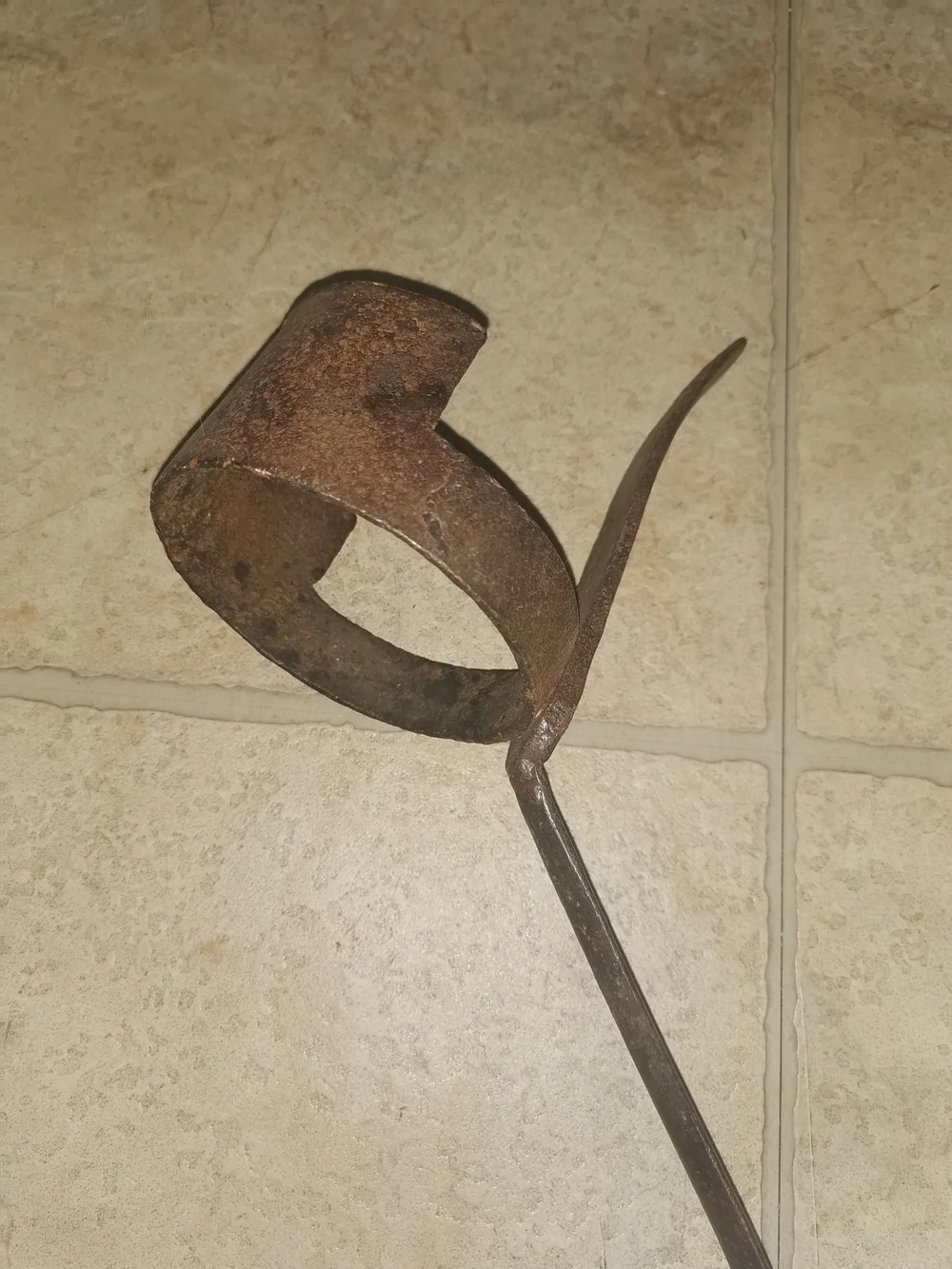 18th Century‎ Wrought Iron Hearth Tool Forged Primitive Fireplace